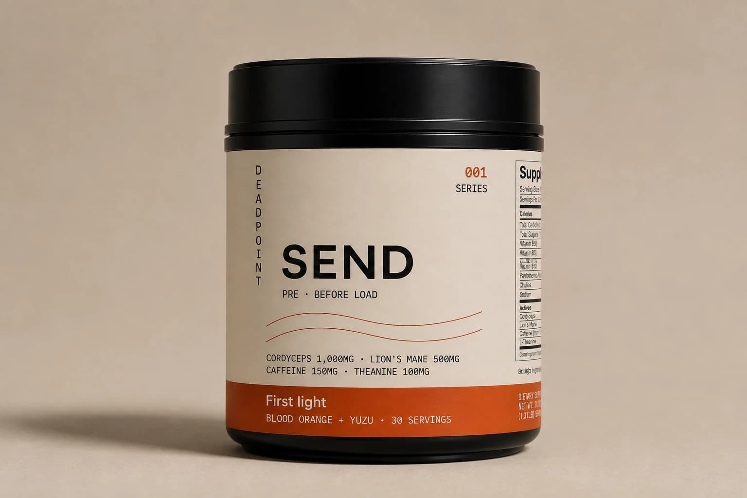 SEND tub — blood orange + yuzu, 30 servings